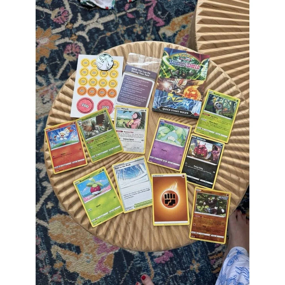 Pokémon Tins And Various Cards coins